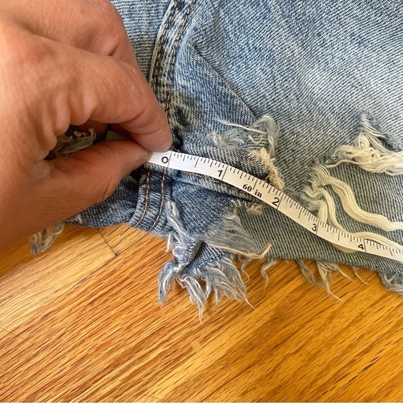 Zara distressed 2” inseam high waist shorts 14 - Picture 5 of 5